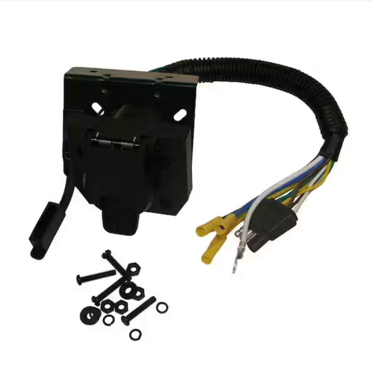7-Way Dual-Plug Trailer Connector with 10 in. Prewired Harness