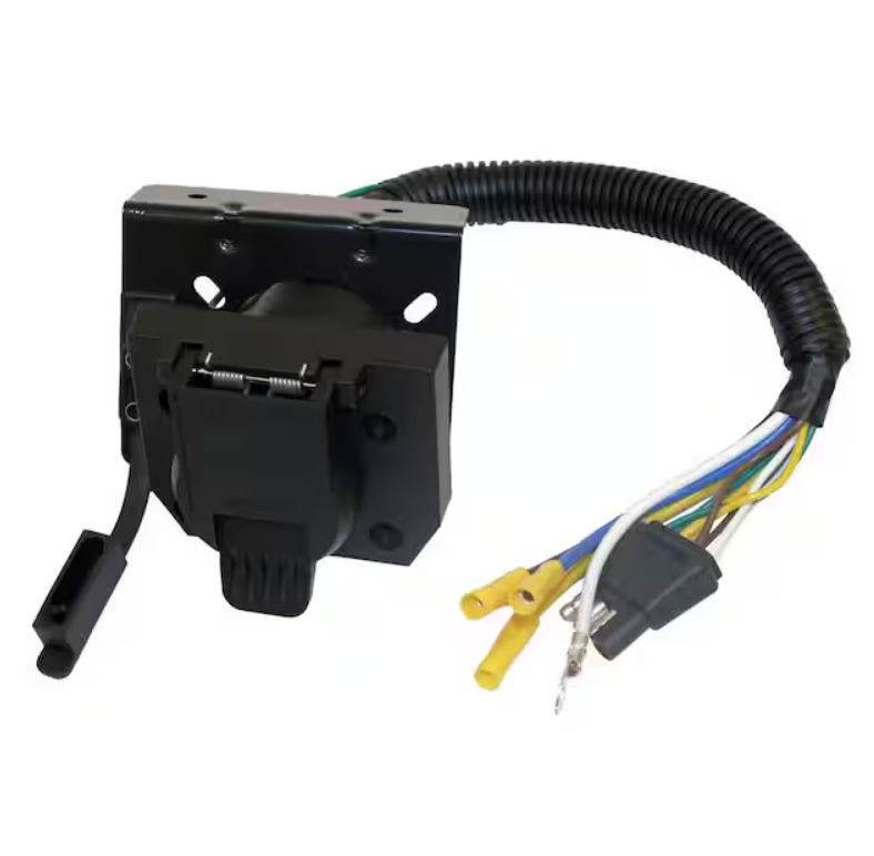 7-Way Dual-Plug Trailer Connector with 10 in. Prewired Harness