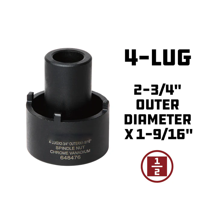 2-3/4 in. 4 Lug Ford Spindle Nut Socket