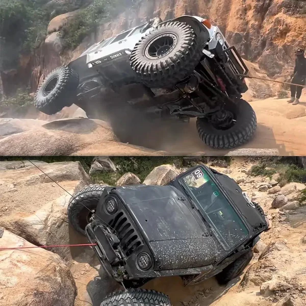 12V Electric Recovery Winch 14,500 LBS with Synthetic Rope for SUV, Jeep, Truck & 4WD