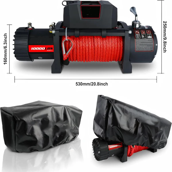 Winch Cover for 10,000–14,500 LBS Electric Winches